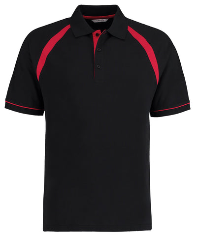 Oak hill polo (classic fit) | black/bright red