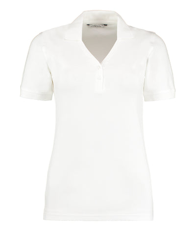 Sophia v-neck polo (regular fit) | white