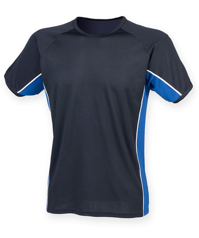 Kids performance panel t-shirt | navy/royal/white