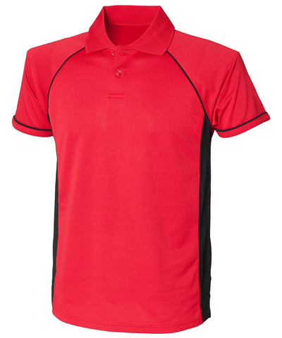 Panel performance polo | red/black/black
