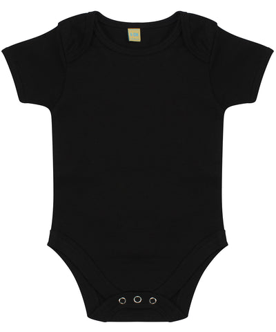 Short-sleeved bodysuit with envelope neck opening | black