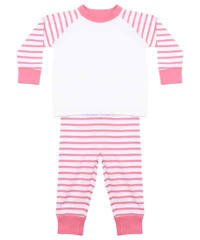 Striped pyjamas | pink stripe/white