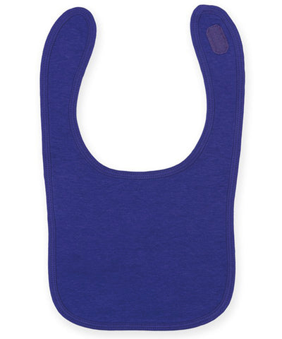 Plain and contrast bib | purple