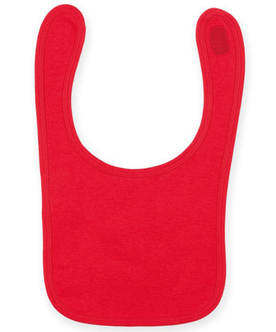 Plain and contrast bib | red