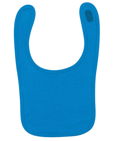 Plain and contrast bib | sapphire