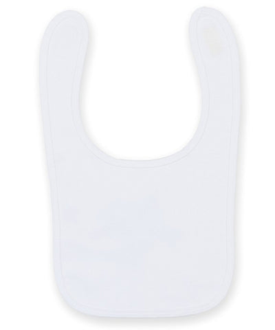 Plain and contrast bib | white