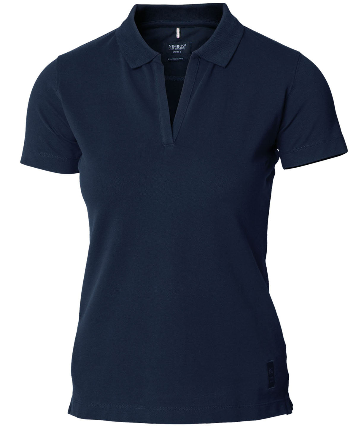 Womens Harvard v-neck  stretch deluxe polo | navy