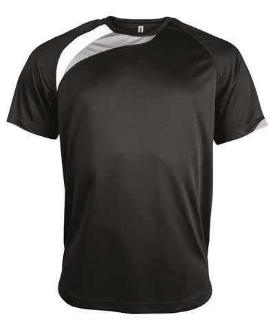 Adults short-sleeved jersey | black/white/storm grey