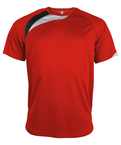 Adults short-sleeved jersey | red/black/storm grey