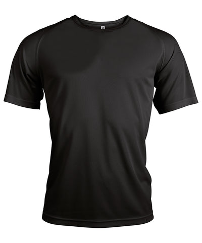 Mens short-sleeved sports T-shirt | black