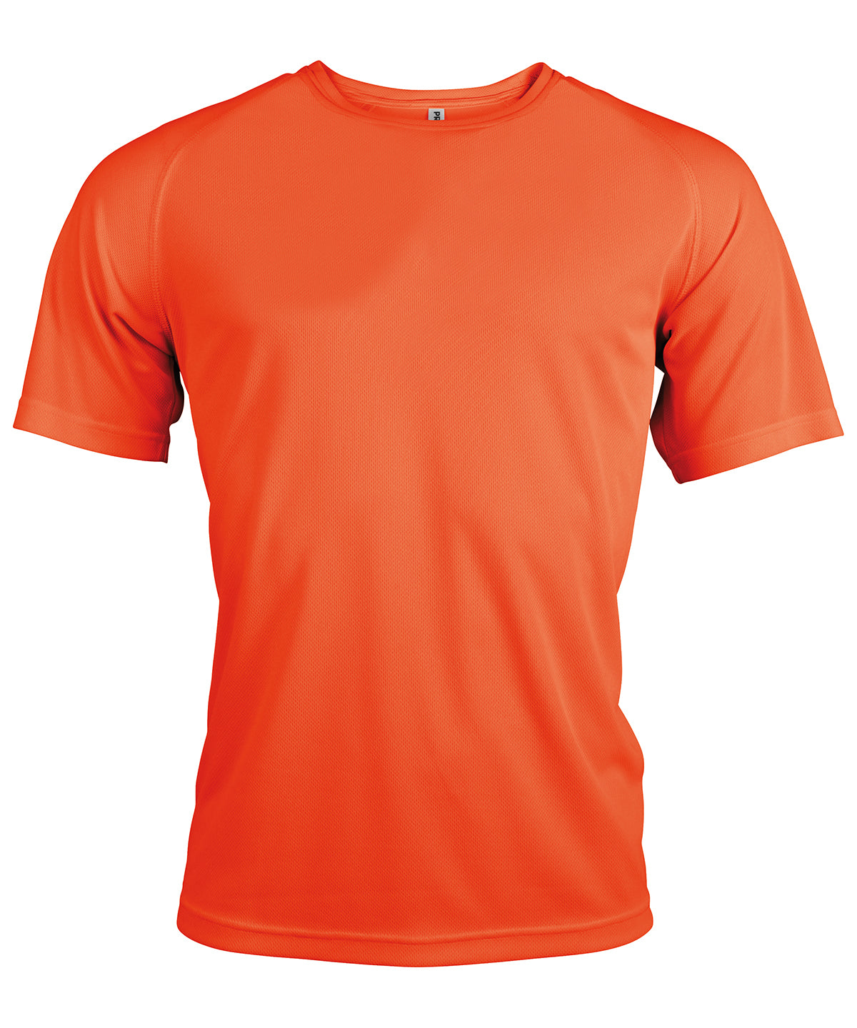 Mens short-sleeved sports T-shirt | fluorescent orange