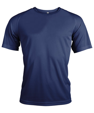 Mens short-sleeved sports T-shirt | navy