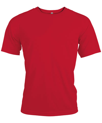 Mens short-sleeved sports T-shirt | red