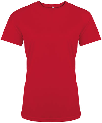 Ladies short-sleeved sports T-shirt | red