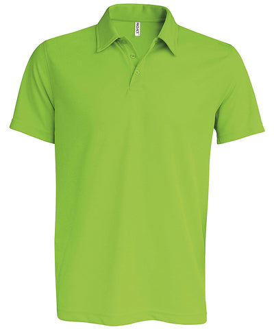 Mens short-sleeved polo shirt | lime