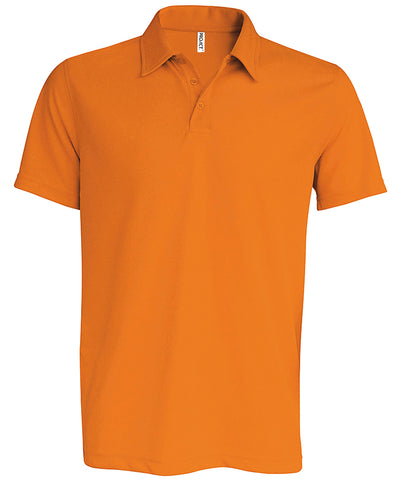 Mens short-sleeved polo shirt | orange