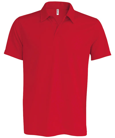 Mens short-sleeved polo shirt | red