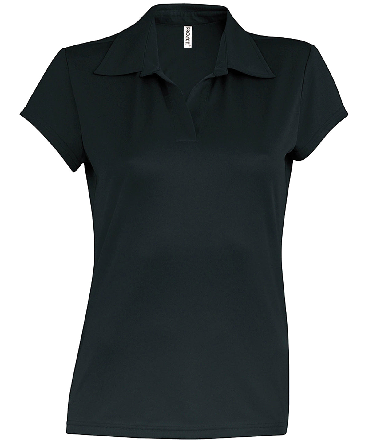 Ladies short-sleeved polo shirt | black