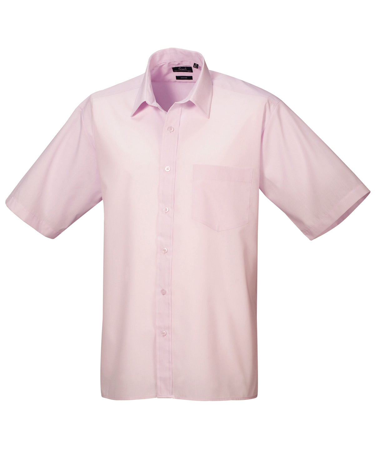 Short sleeve poplin shirt | Pink