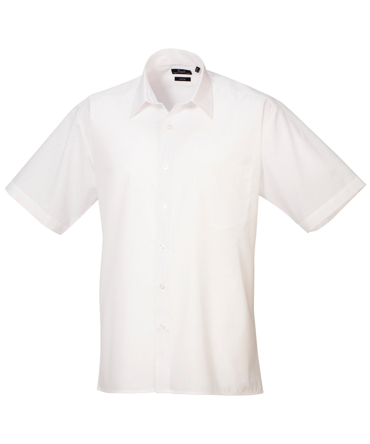 Short sleeve poplin shirt | White*