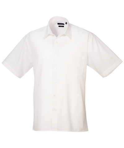 Short sleeve poplin shirt | White*