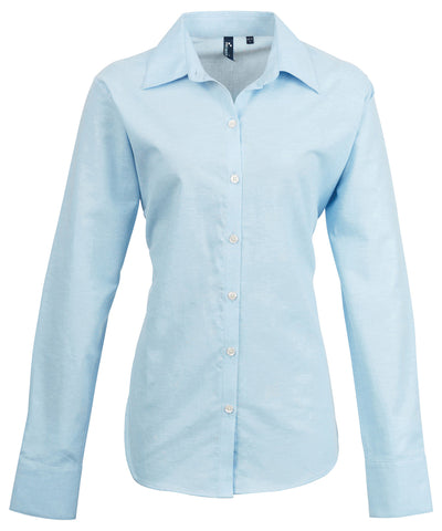 Womens signature Oxford long sleeve shirt | light blue