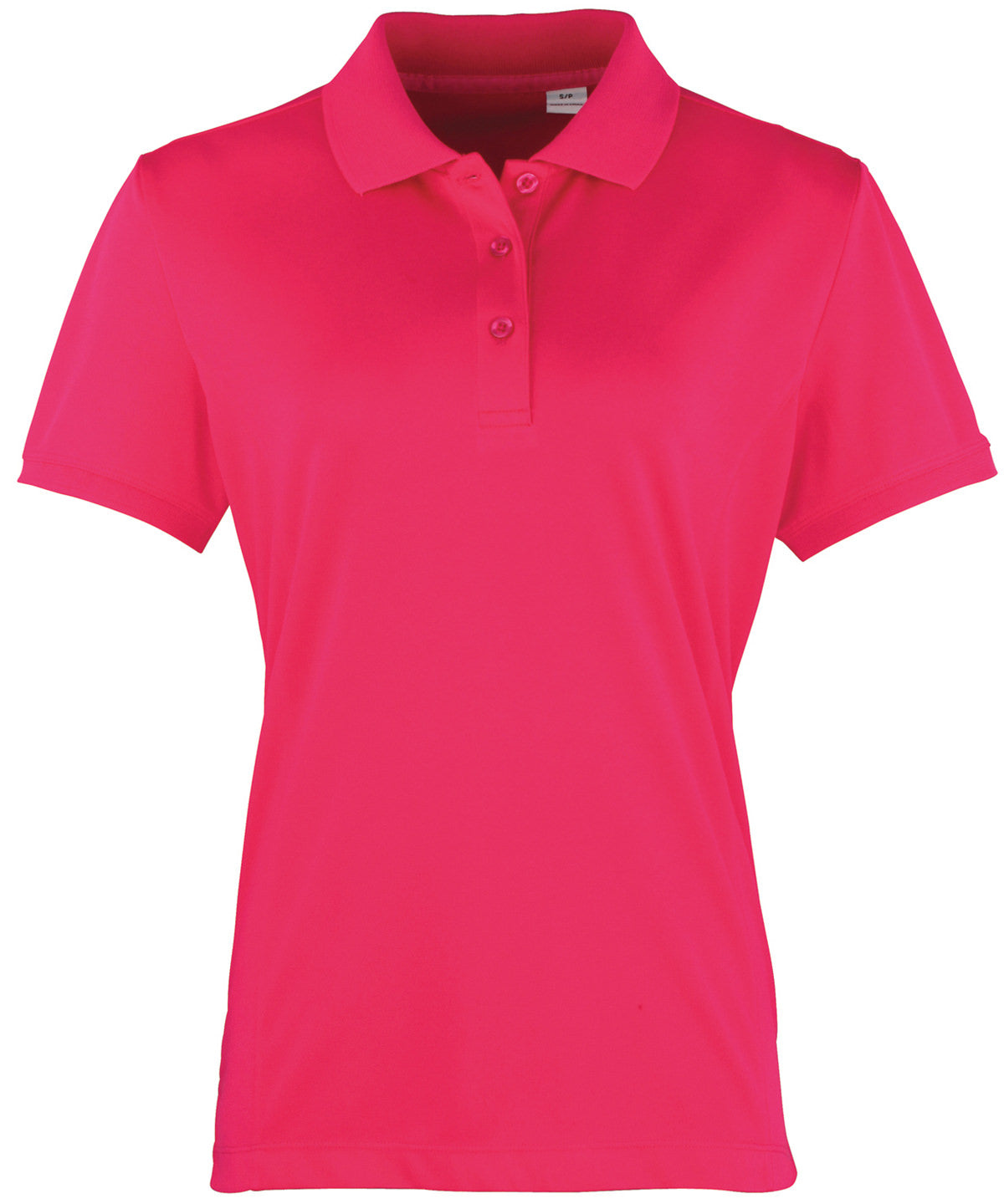 Womens Coolchecker® piqu polo | hot pink