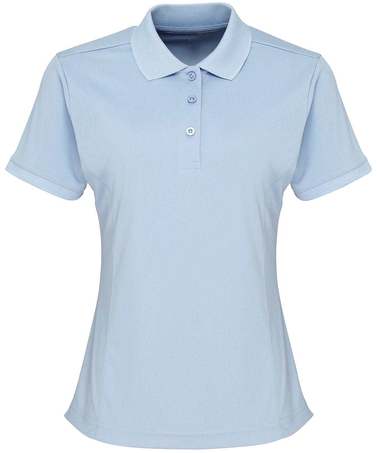 Womens Coolchecker® piqu polo | light blue