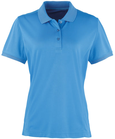 Womens Coolchecker® piqu polo | sapphire