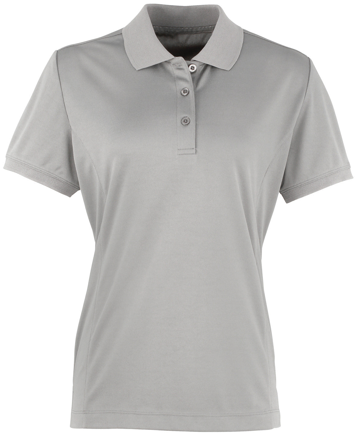 Womens Coolchecker® piqu polo | silver