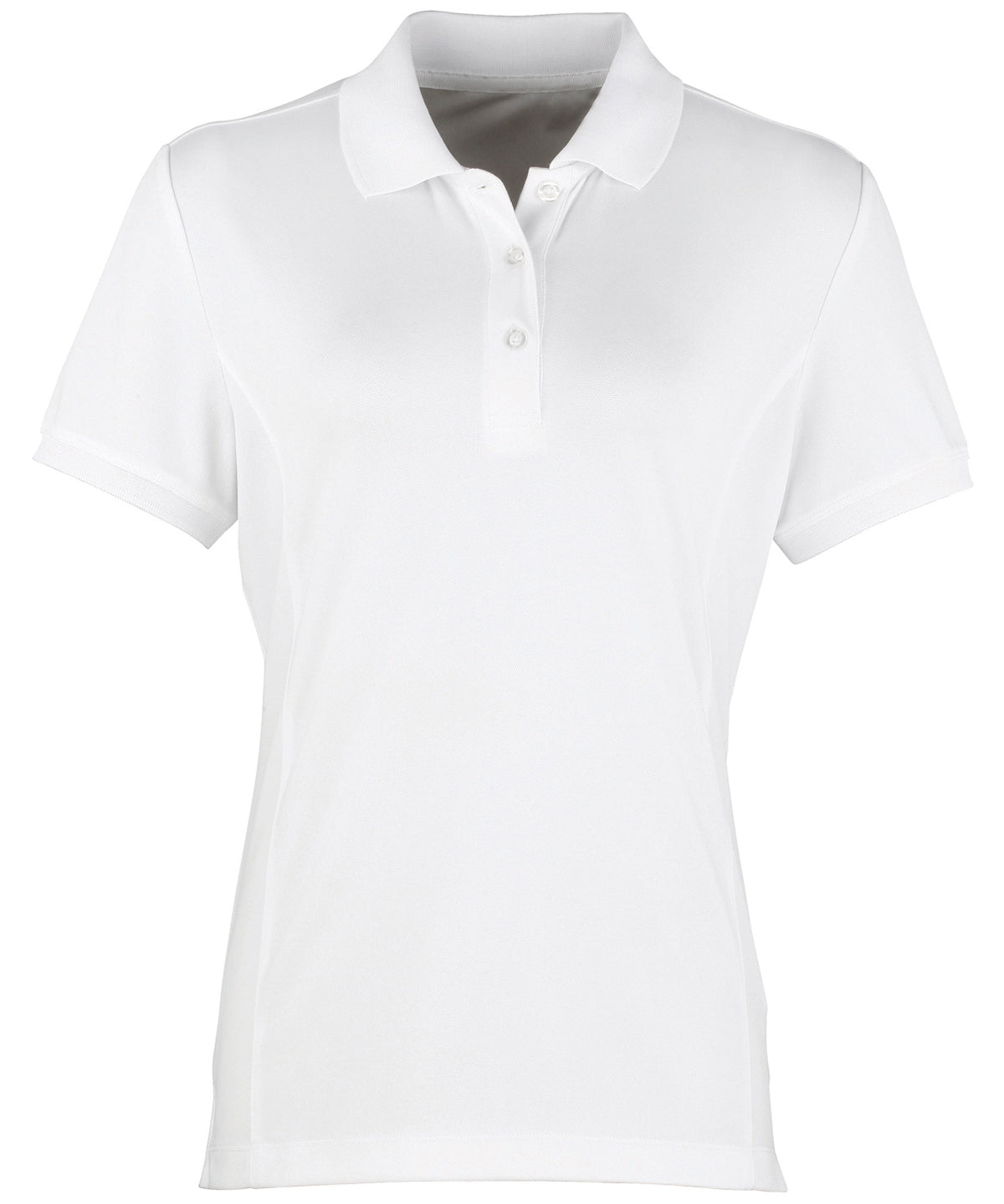 Womens Coolchecker® piqu polo | white