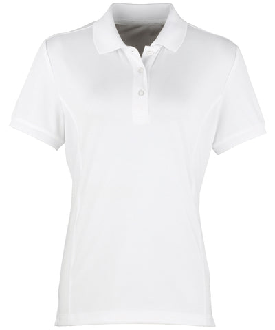 Womens Coolchecker® piqu polo | white