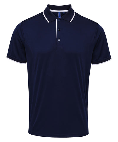 Contrast Coolchecker® polo | navy/white