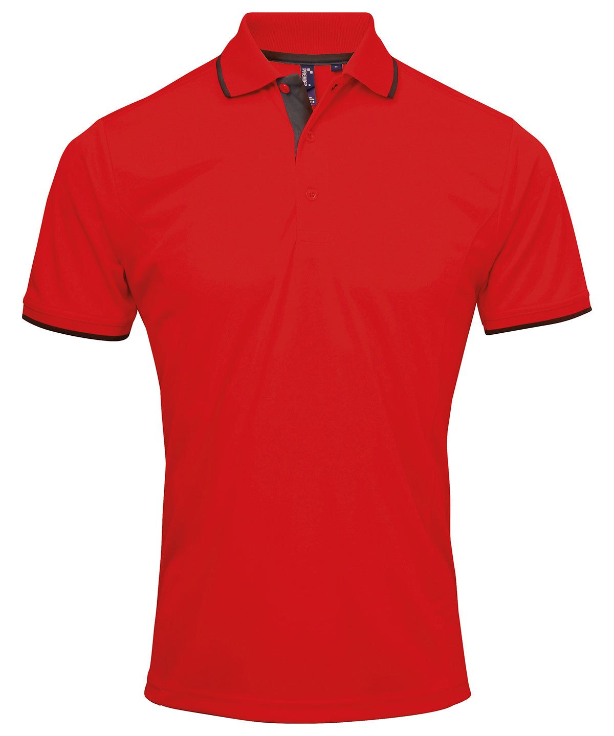 Contrast Coolchecker® polo | red/black