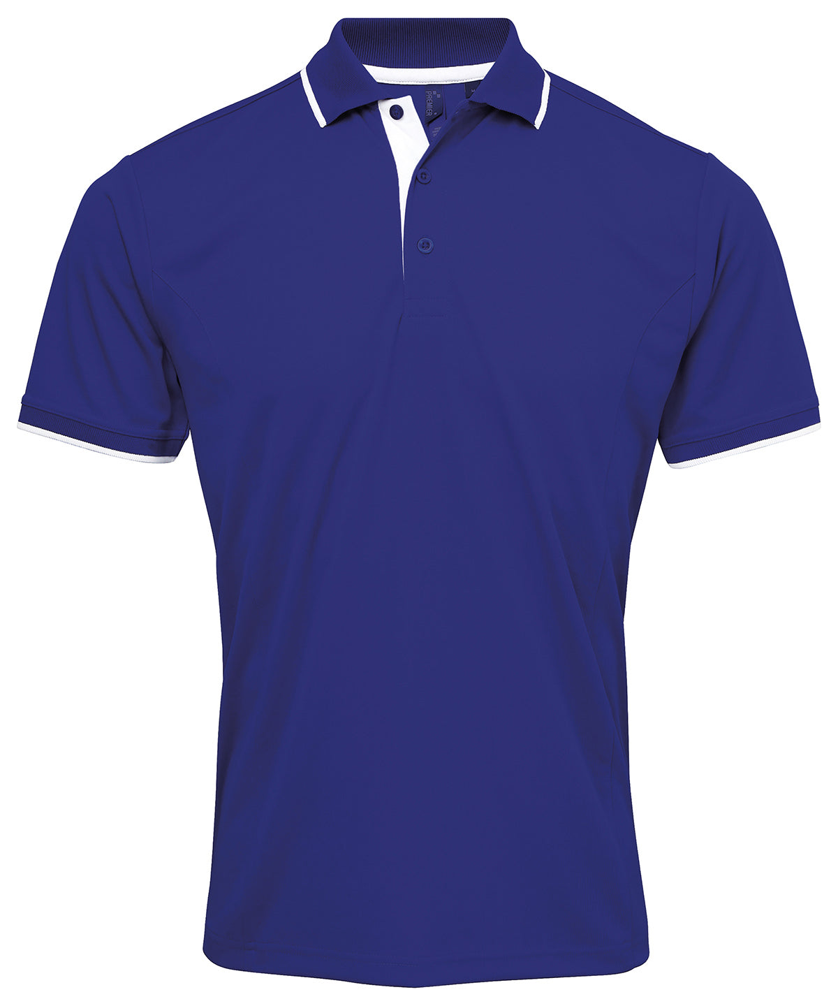 Contrast Coolchecker® polo | royal/white