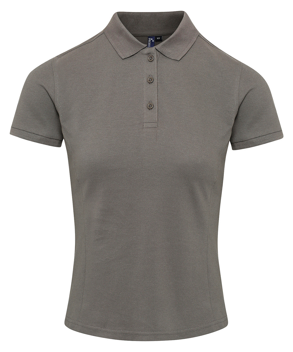 Womens Coolchecker® plus piqu polo | dark grey