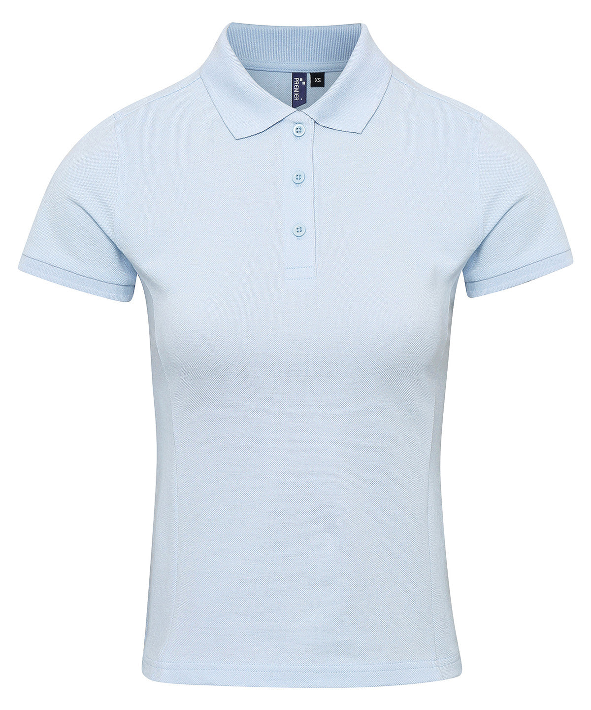 Womens Coolchecker® plus piqu polo | light blue
