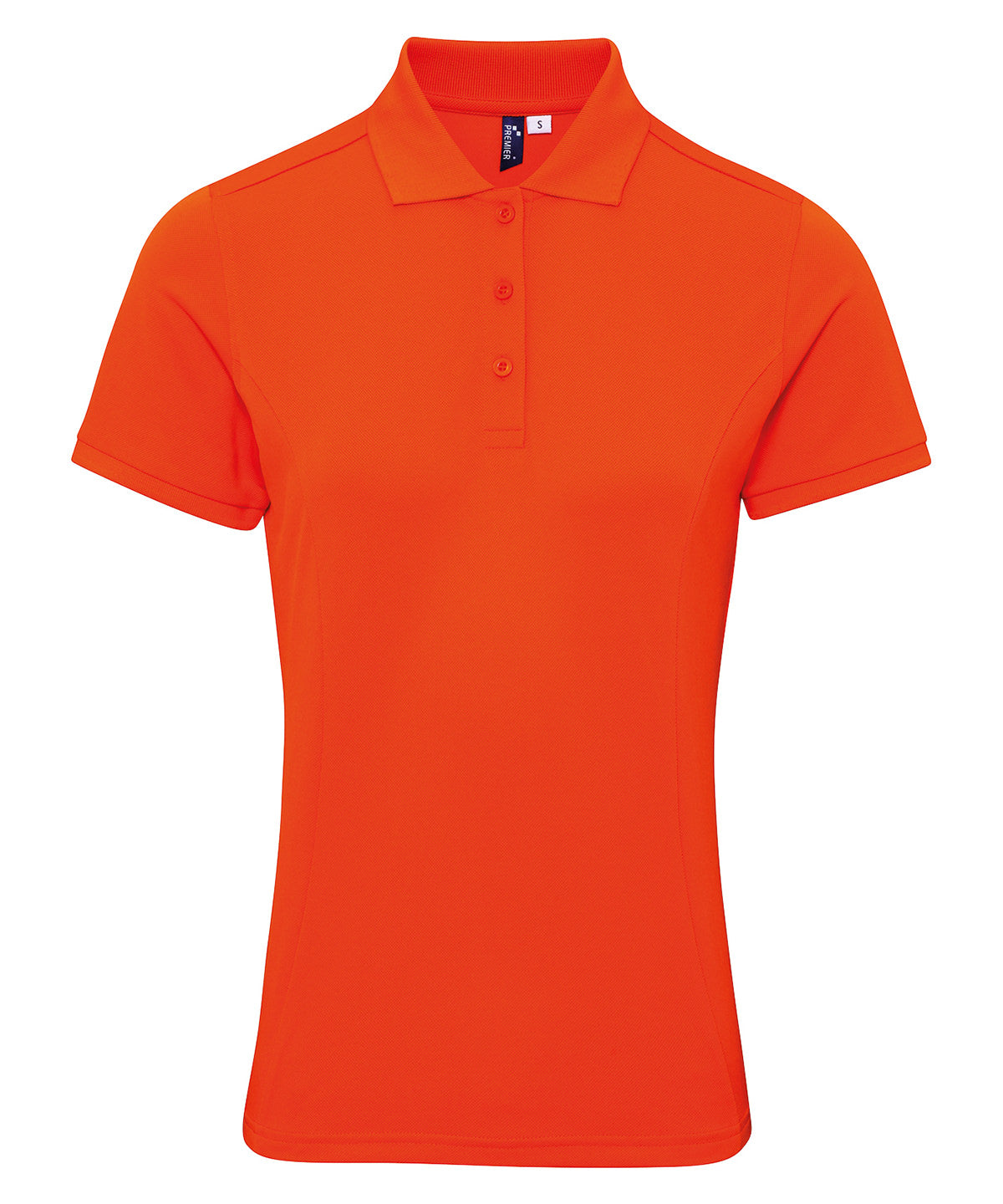 Womens Coolchecker® plus piqu polo | orange