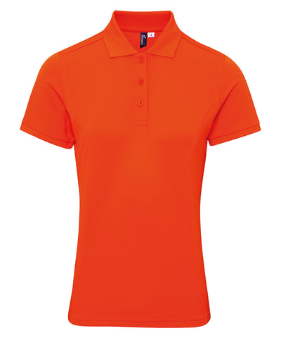 Womens Coolchecker® plus piqu polo | orange