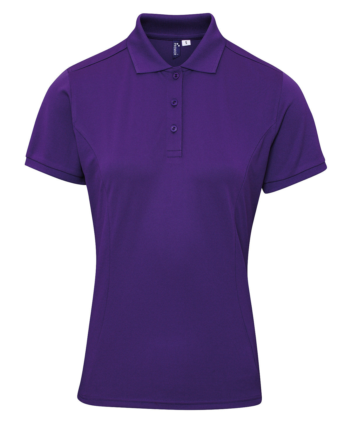 Womens Coolchecker® plus piqu polo | purple