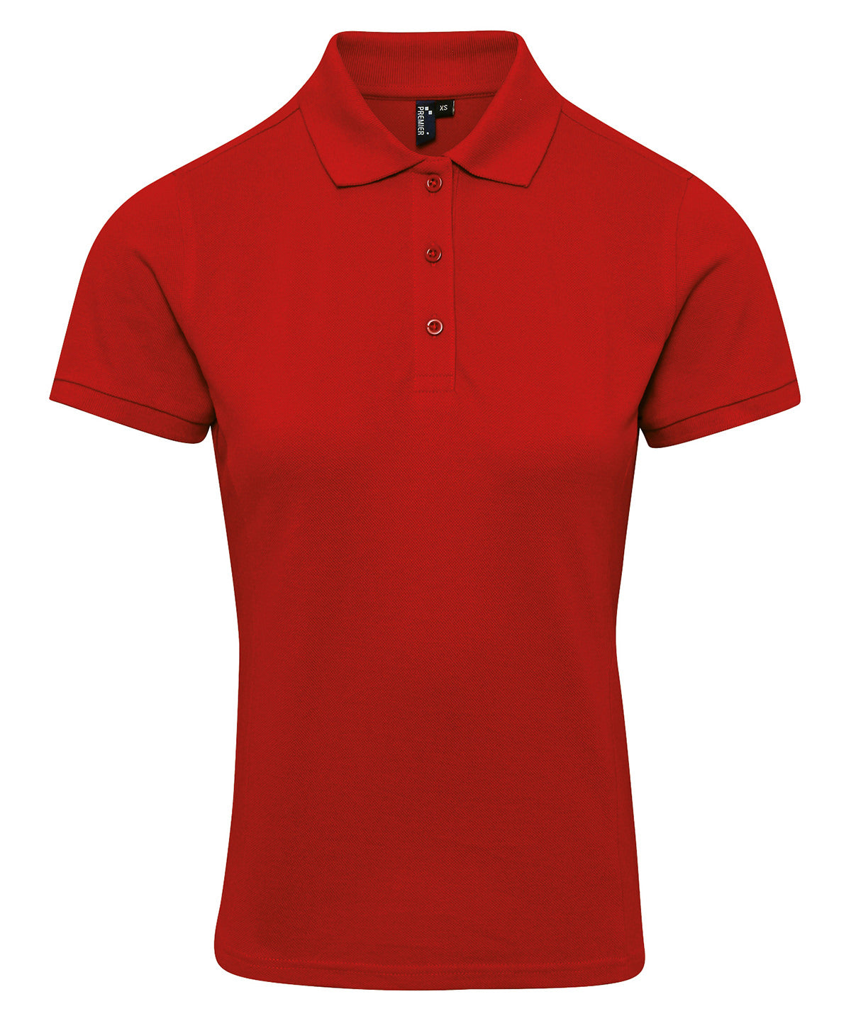 Womens Coolchecker® plus piqu polo | red