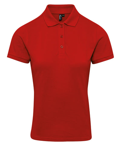 Womens Coolchecker® plus piqu polo | red