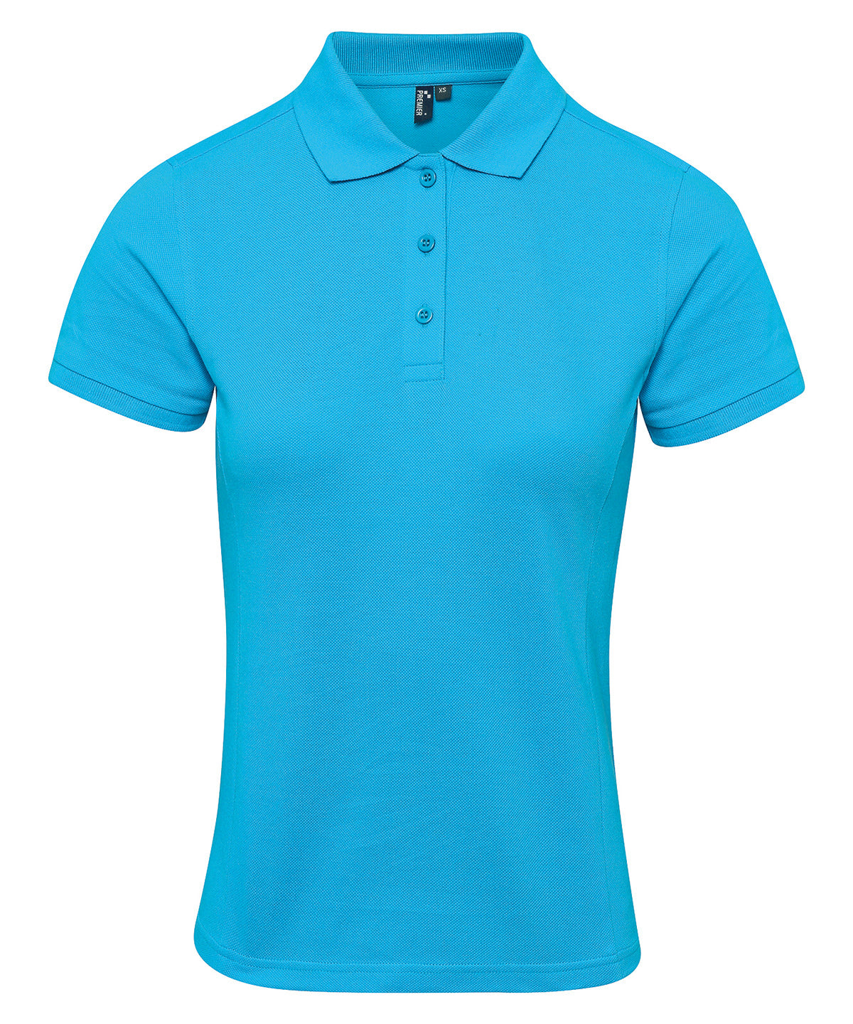 Womens Coolchecker® plus piqu polo | turquoise
