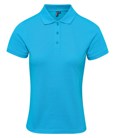 Womens Coolchecker® plus piqu polo | turquoise