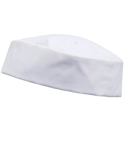 Turn-up chefs hat | white