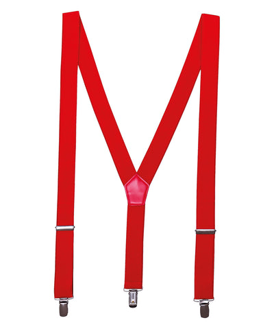 Clip-on trouser braces | red
