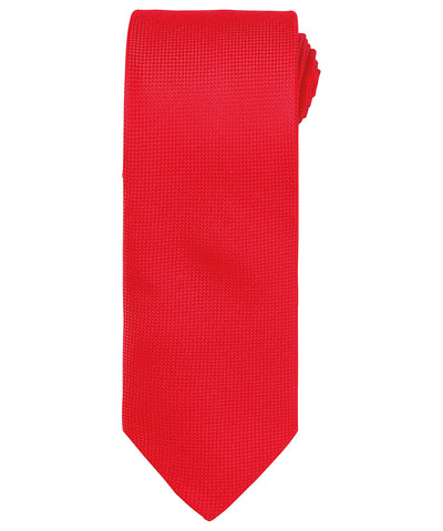 Micro waffle tie | red