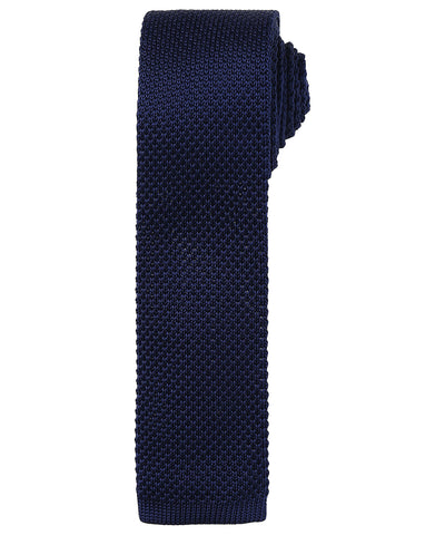 Slim knitted tie | navy