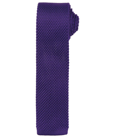 Slim knitted tie | purple