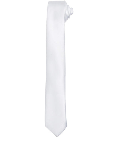 Slim tie | white